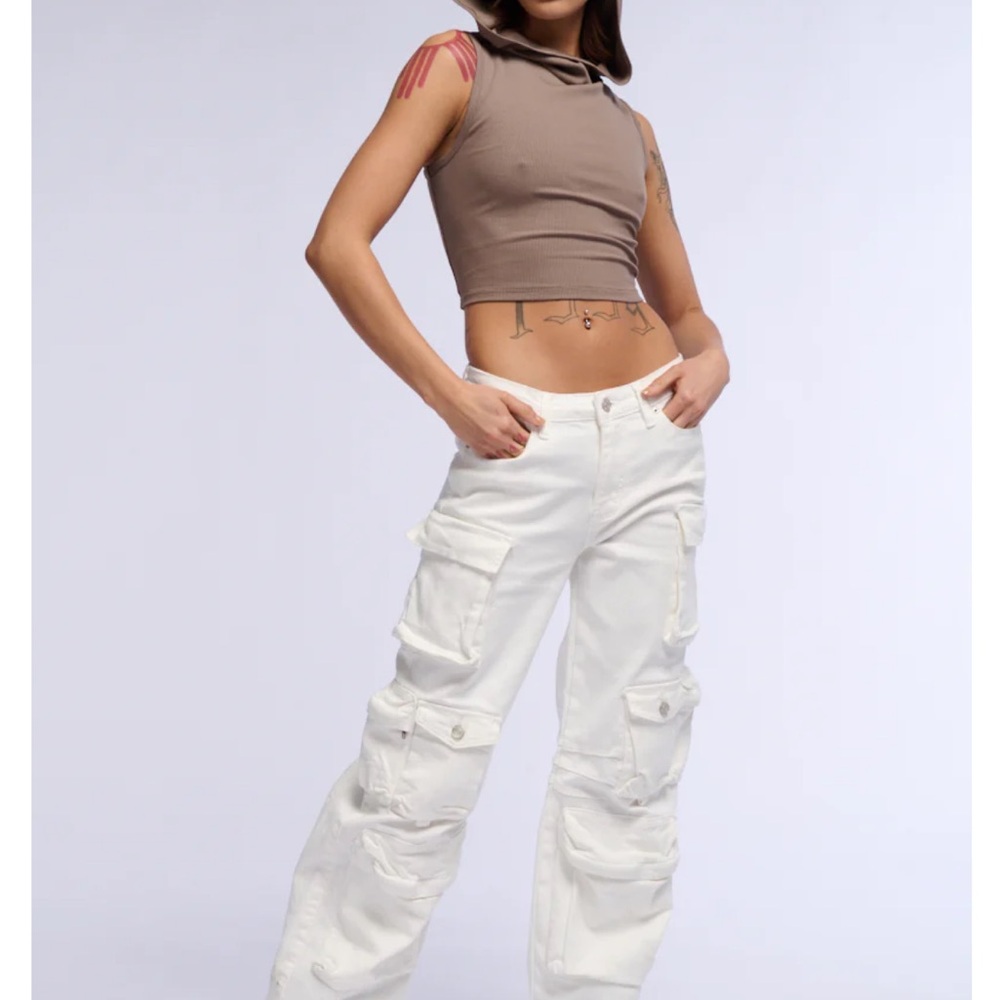 Label Brooklyn Cargo Pocket Wide Leg Jean - Picture 4 of 6